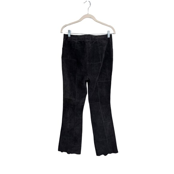 Vintage Maxima Wilsons leather suede patchwork flare pants sz 8 fairy goblin - Picture 2 of 7